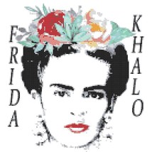 Counted Cross Stitch pattern frida khalo embroidery 124*135 stitches BN1887 - $3.99