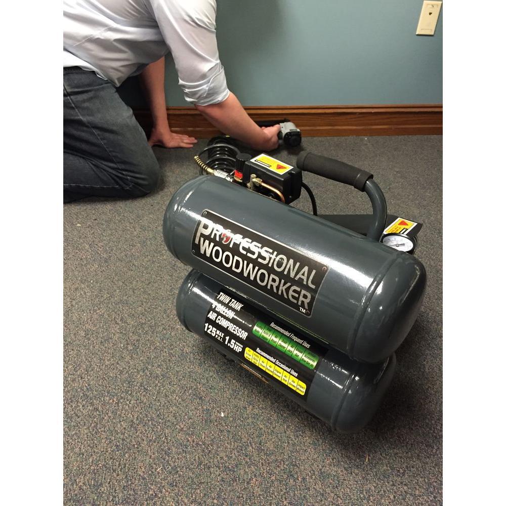 Portable Air Compressor 120Volt 4 Gal. OilLubricated Pro Duty Twin