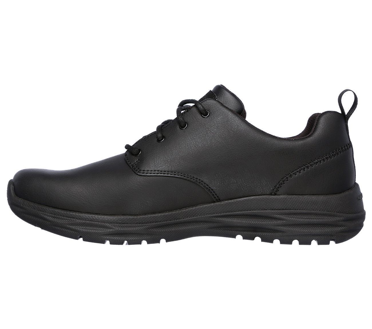 65624 Black Skecher shoes Men's Memory Foam Casual Comfort Dress Oxford ...