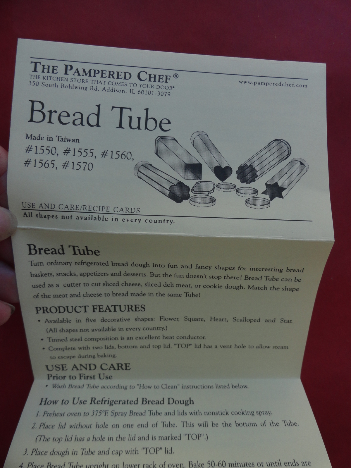 Pampered Chef Valtrompia Heart Baking Bread And Similar Items
