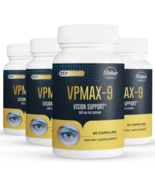 4 Pack VPMAX-9, eye health and vision support-60 Capsules x4 - $119.67