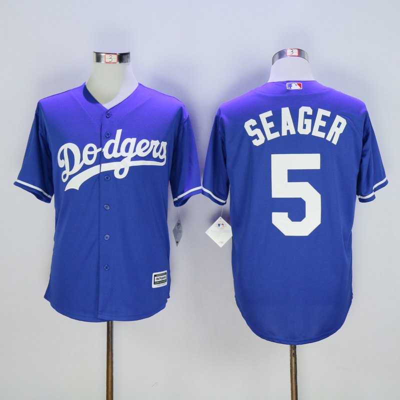Los Angeles Dodgers 5 Corey Seager Baseball Jersey Blue ...