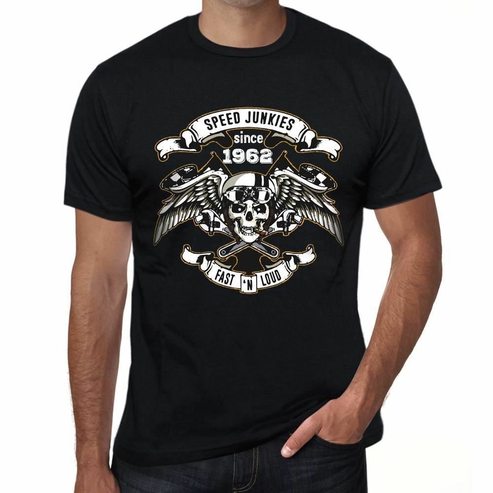 Speed Junkies Since 1962 Men's T-shirt Black Birthday Gift