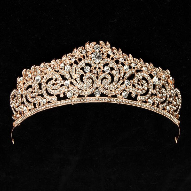 Top Quality Wedding Hair Accessories Rhinestones Bridal Crowns Headpieces Weddin
