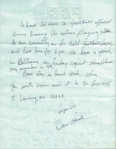 Dean Look Signed Handwritten Letter Michigan State image 2