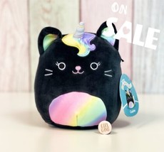 ~SALE~ KellyToy Squishmallow 7.5&quot; Caylee the Black Caticorn New Fantasy ... - $12.98