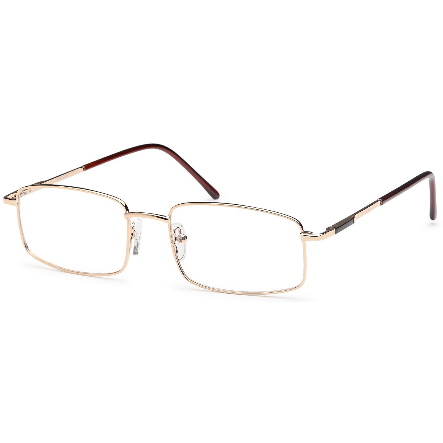 Men27s Eyeglasses 54 19 145 Gold Metal Generic Brand Eyeglass Frames 