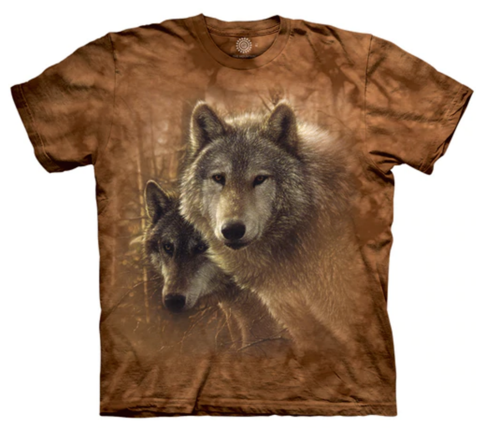 Wolf Woodland Companions Wolves Family Animal Dog The Mountain Tan T-Shirt S-5X