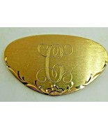 Vintage 1970&#39;s LAMODE Karatclad INTAIL &quot;C&quot; PIN Brooch - $9.49