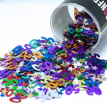 Number 50 and Stars Multicolor Confetti Bag 1/2 Oz FREE SHIPPING CCP9008 - $4.99+