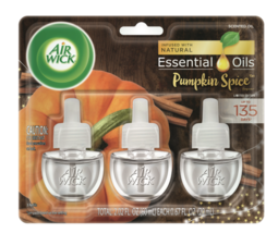 Air Wick Essential Oils Refill, Pumpkin Spice, Pack of 3 - $18.95