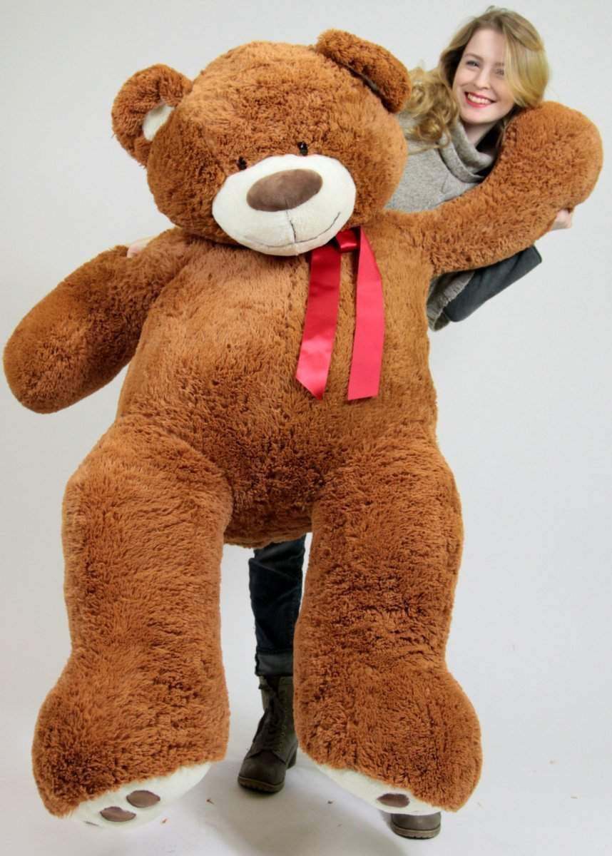 teddy bear 5 feet brown