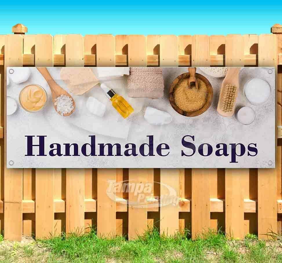 HANDMADE SOAPS Advertising Vinyl Banner Flag Sign Many Sizes USA