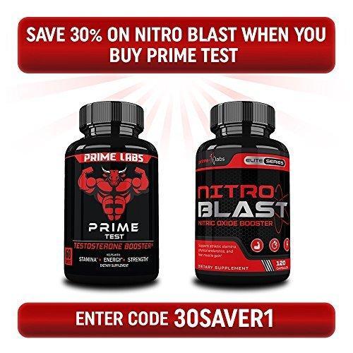 [2 Bottles] Prime Labs Mens Testosterone Booster 60 Caplets Each