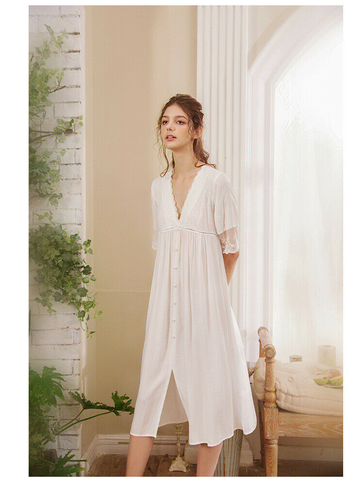 cotton lace nightie