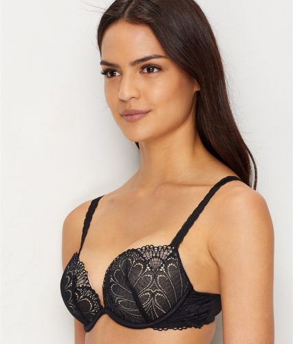 Wonderbra Black Refined Glamour Balcony Push Up Bra Us 38a Uk 38a Nwot Bras And Bra Sets