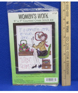 Womens Work Is Never Done Why Start Counted Cross Stitch Craft Kit # 9787 - $15.98