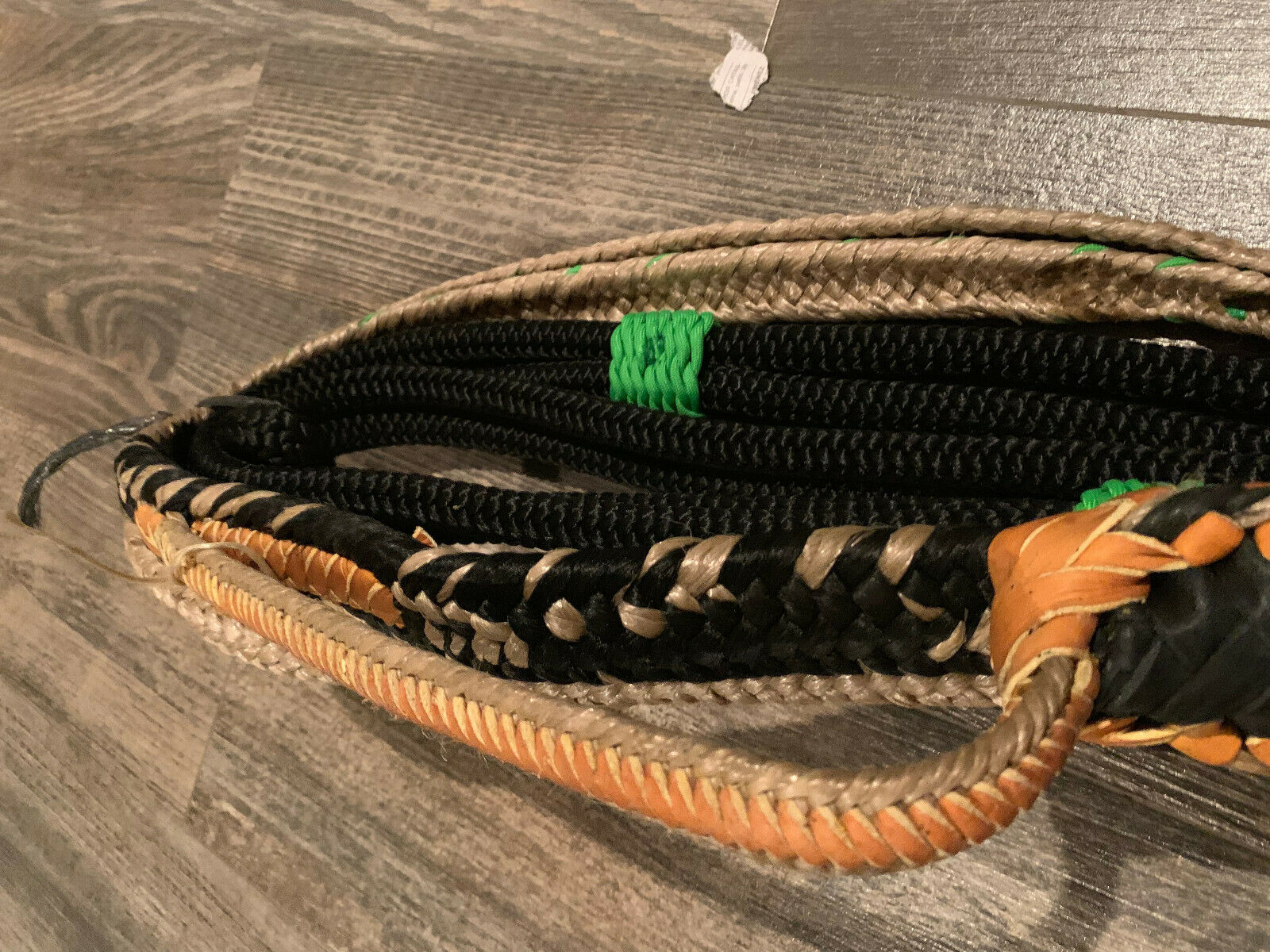 Bull rope Black Custom JR PRO 9/7 LH EPT Bull Rope Bull riding rodeo