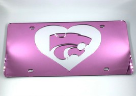 Kansas State Wildcats NCAA / Mirror Laser Cut License Plate Tag / Womens... - $23.62