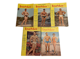 Vintage Iron Man Magazine Bodybuilding Lot 1965 1966 Bob Gajda Gable Boudreaux image 1