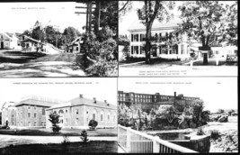 (4) Brunswick, Maine Town View Antique B&amp;W Postcards (NM) #2 - $14.75