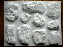 #OAF-01 -10 Concrete Flagstone Fieldstone Molds Make Pavers Rocks, Next Day Ship image 2