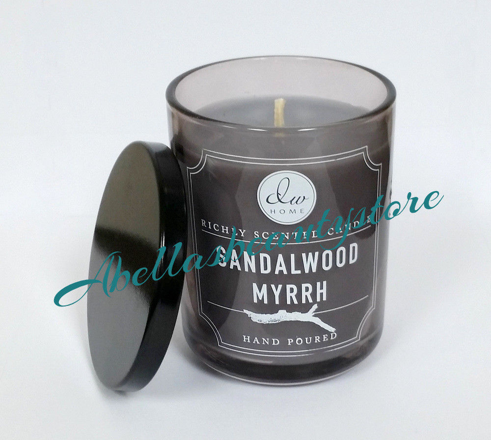 DW Home Sandalwood Myrrh 4 oz Hand Poured Scented Candles Lot of 3