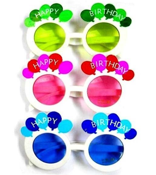 2 BIRTHDAY BALLOON PARTY SUNGLASS novelty eyewear 166 sun glasses b