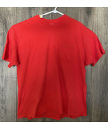 Vtg Leere Taschen Hanes T-Shirt Einzel Stich XL USA Nett Minimal Kleidung - $31.84