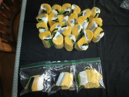 22 Pkgs. +3 Bags Bucilla 100% Acrylic Mostly Yellow White, Black, Blue Rug Yarn - $15.00