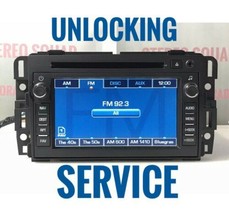 "U001" Unlocking Service for GM CD DVD Navigation Radio  (Contact us ) - $75.00
