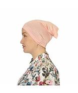 Women&#39;s Stretch Under Scarf Tube Bonnet Jersey Cap Head Wrap P - $8.62