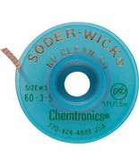 Chemtronics 60-3-5 Soder-Wick No Clean SD Desoldering Braid, 5 Pack - $37.95