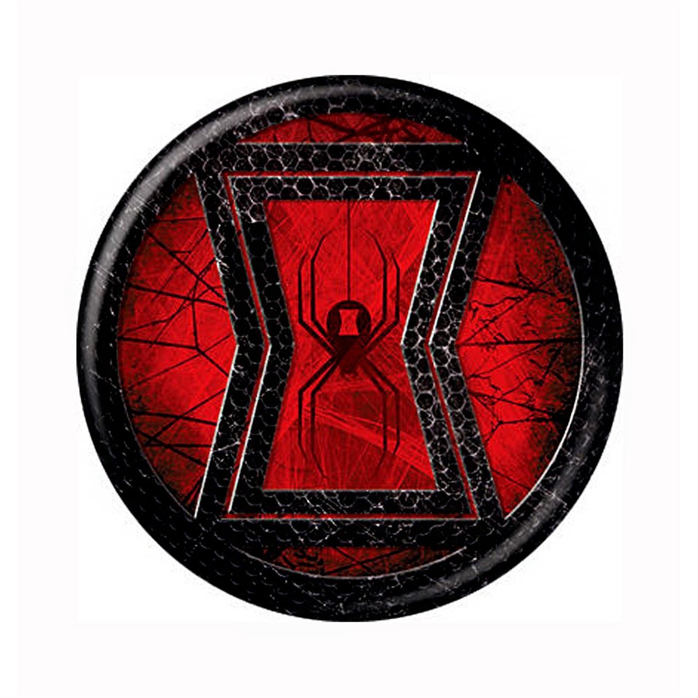 Black Widow Icon Symbol Button Red - Other