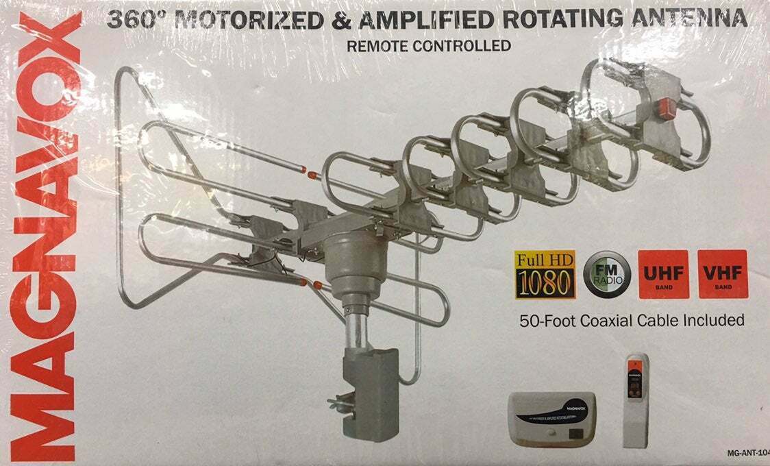 New Magnavox 360 motorized and amplified rotating antenna FAST FREE