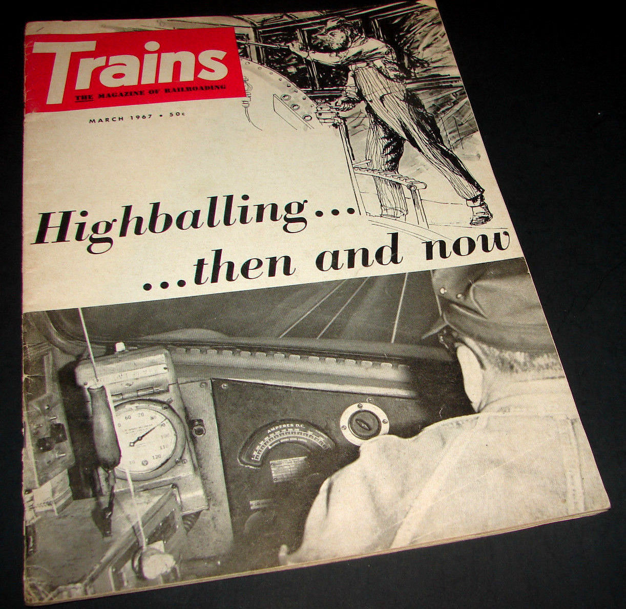 Primary image for TRAINS Railroad Magazine March 1967 Highballing Locomotive CN Rapido Photos