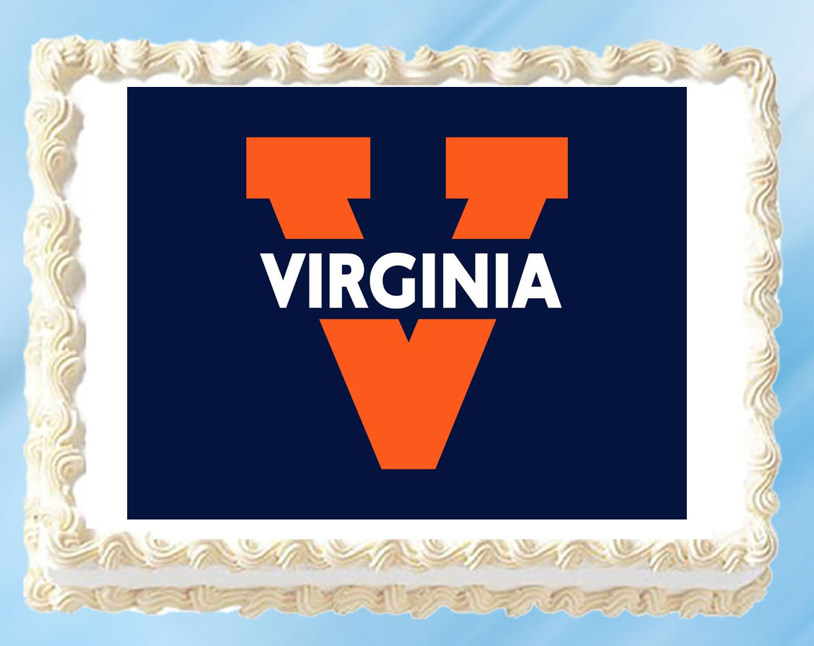 Virginia Edible Image Topper Cupcake Frosting 1/4 Sheet 8.5 x 11