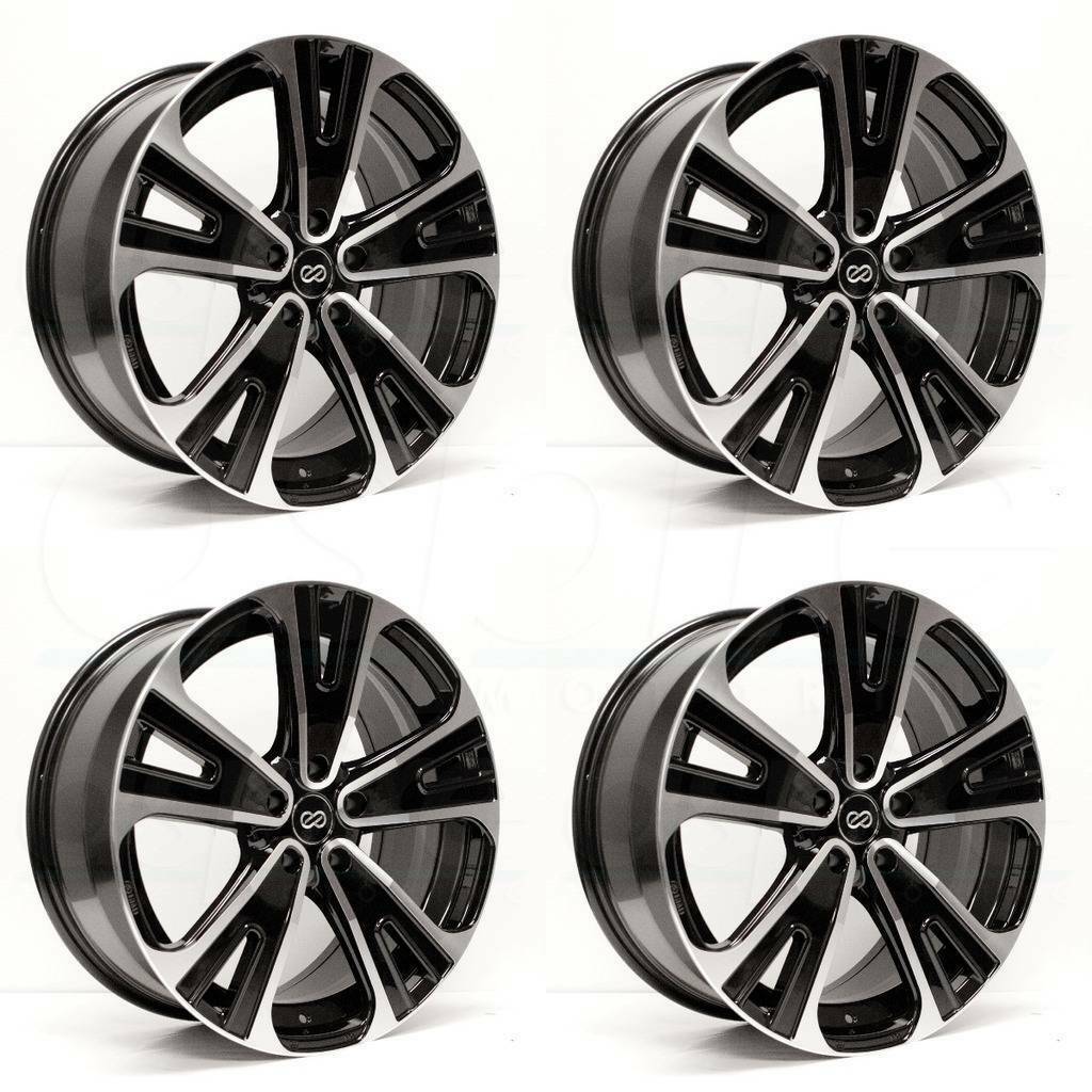 20x8 5 Enkei SVX 5x120 40 Black Machined Wheels Rims Set 4 Wheels 20x8-5-enkei-svx-5x120-40-black-machined-wheels-rims-set-4-wheels
