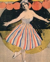 Le Frou Frou: Girl Dancing In Red White And Blue - 1912 - $12.82+