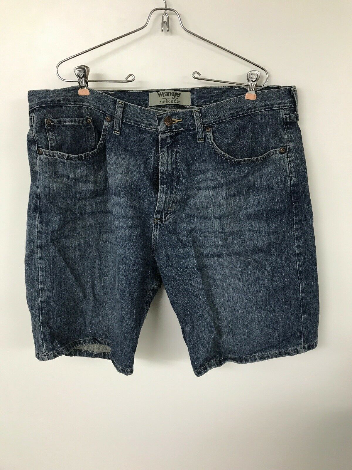 Wrangler Mens Authentic Denim Shorts 38W 10” Inseam - Shorts