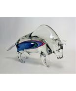 Murano Glass Bull Sculpture Sommerso Artist Signed  - $1,350.00