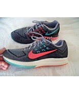  Women 10 NIKE Air Zoom Structure 18 Hyper Punch RUNNING SNEAKERS Black ... - $22.23