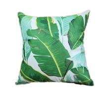 Tropical Palm Leaf Print Pillow Cover - $7.88