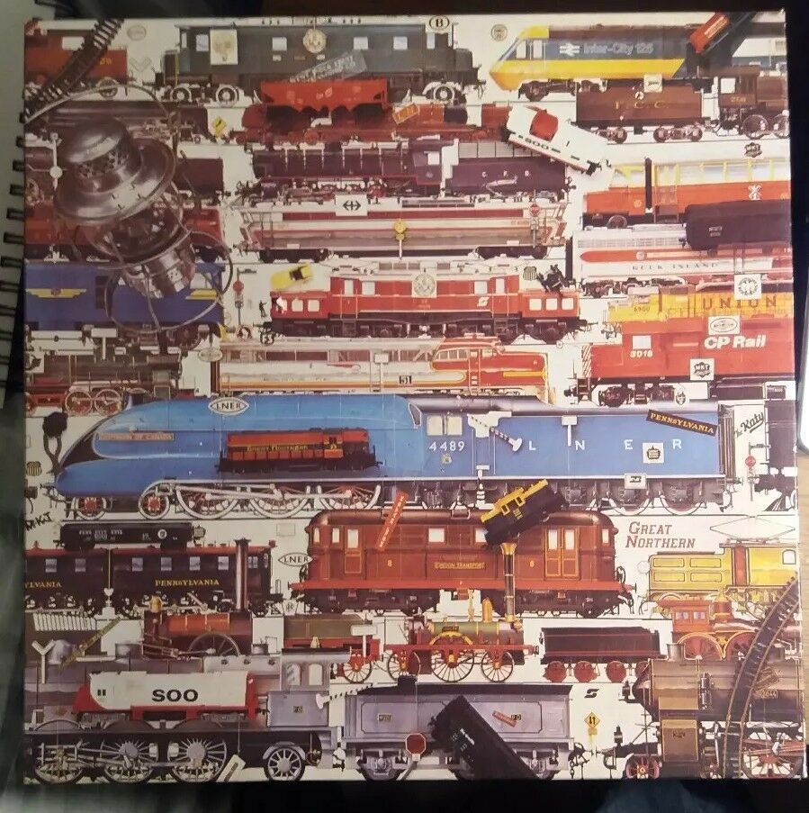 Train Jigsaw Puzzle All Aboard 600 Pieces 1824" Nordevco COMPLETE Jigsaw