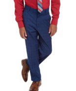 Tommy HilfigerBig Boys Stretch Plaid Suit Pants Blue 10 - $41.99