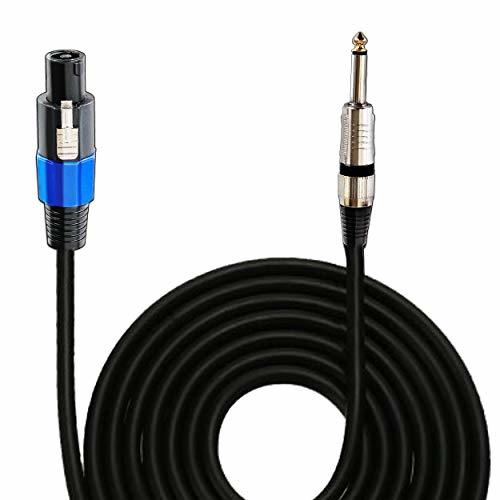 Speakon to 1/4 Audio Cord - Speakon Connector to 1/4 Inch Male Connection 30 ft