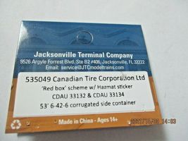 Jacksonville Terminal Company # 537049 Canadian Tire Corporation 53' Container image 4