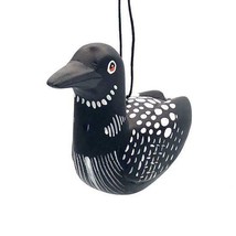 Common Loon Bird Fair Trade Nicaragua Balsa Handcrafted Wooden Ornament - $15.83