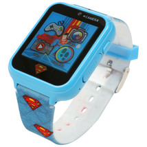Superman Symbols All Over Accutime Interactive Kids Watch Blue - $39.98