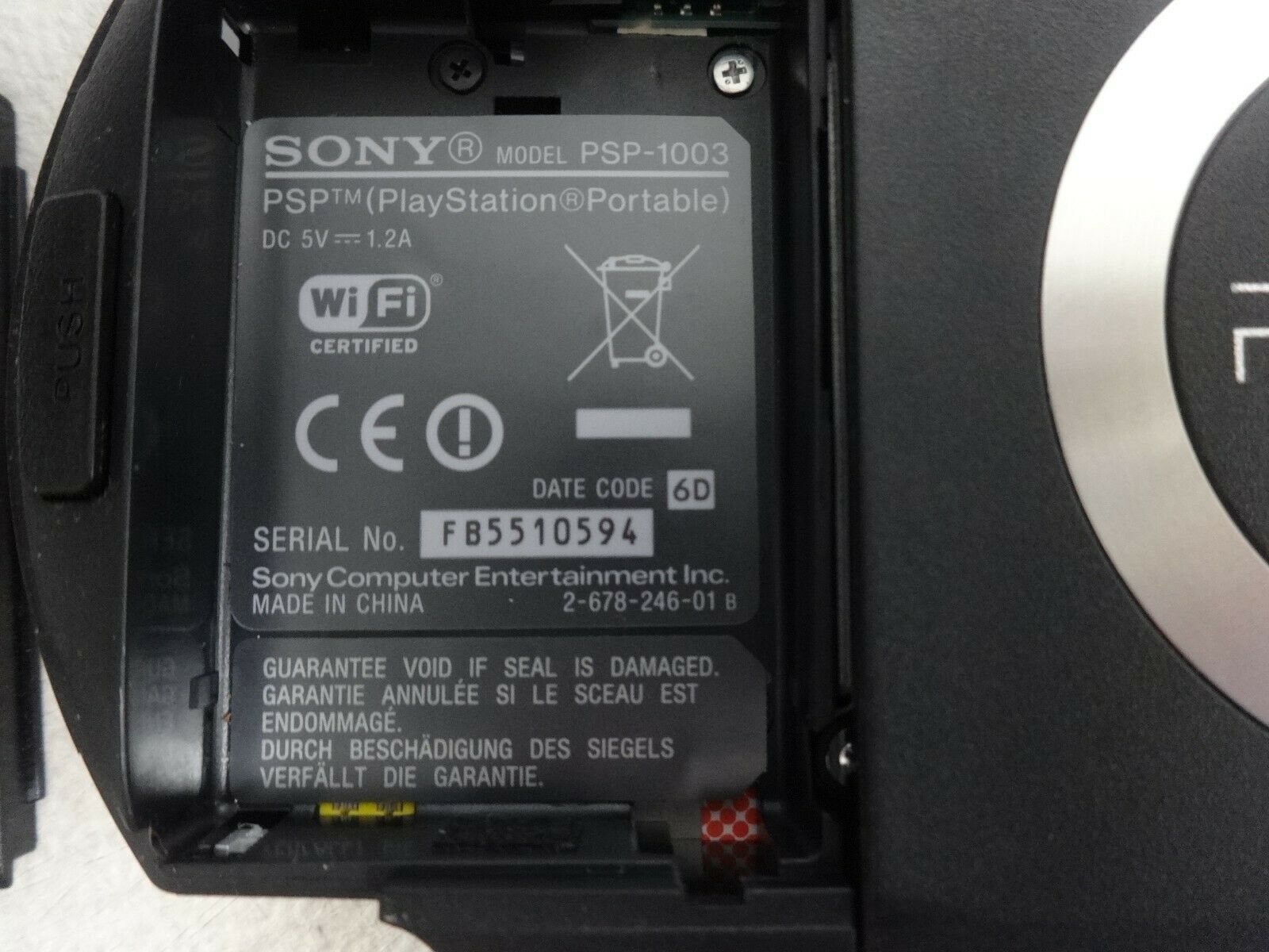 Sony Psp 1003 System W New Charger Memory And 15 Similar Items